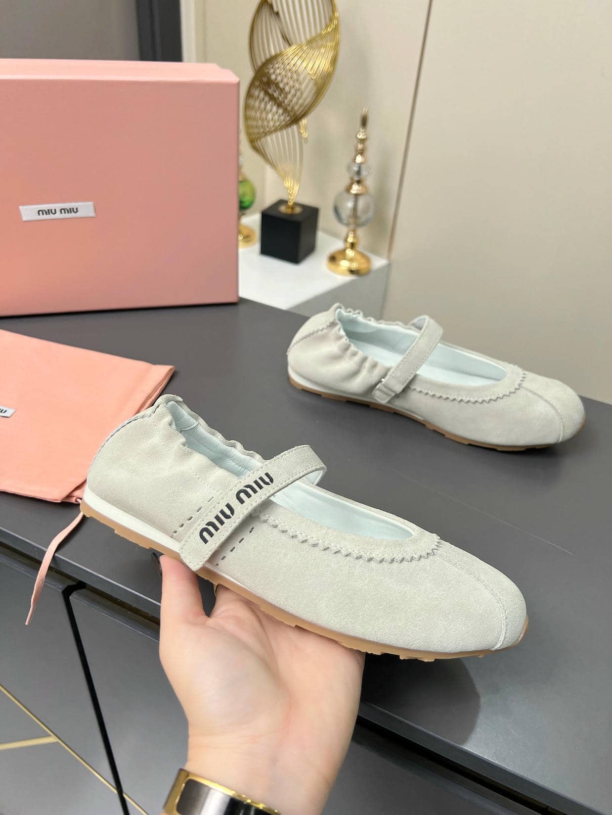 Miu Miu ballet flats 3-3